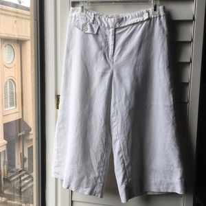 White linen Michael Kors gauchos